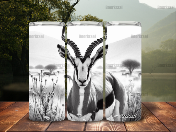 Springbok Silver Tumbler 600ml