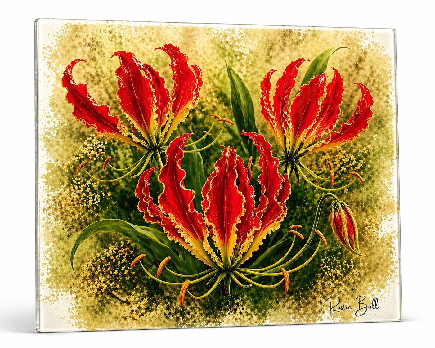 Flame Lily Cutting board