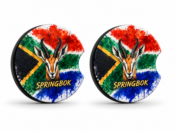 SA Flag With Springbok