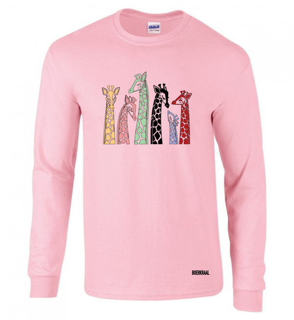 Giraffe Family Long Sleeve T-Shirt