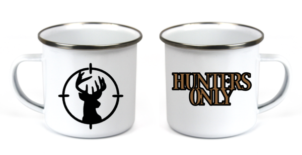 Hunting 6 Enamel Mug 340ml