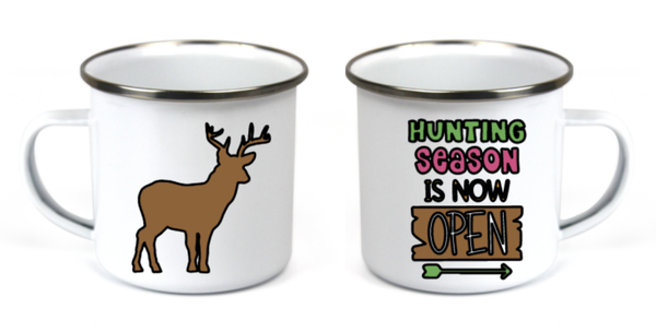 Hunting 8 Enamel Mug 340ml