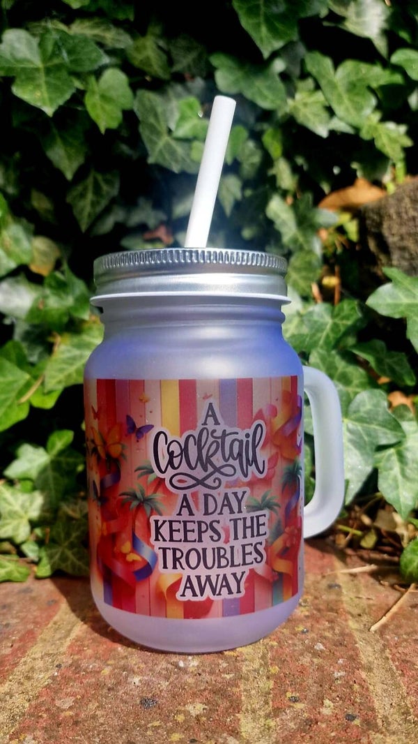 A Cocktail a Day... Glass Jar