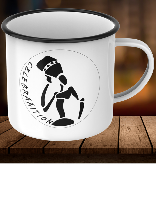 Dancing Lady Enamel Mug 340ml