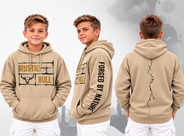 Rustic Bull Hoodie Kids