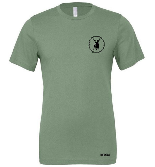 Barbed Wire Bull T-shirt Men