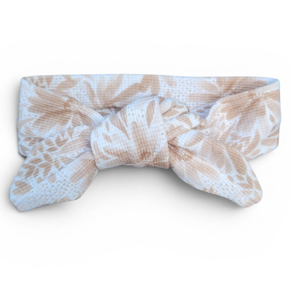 Haarband Beige Bloem