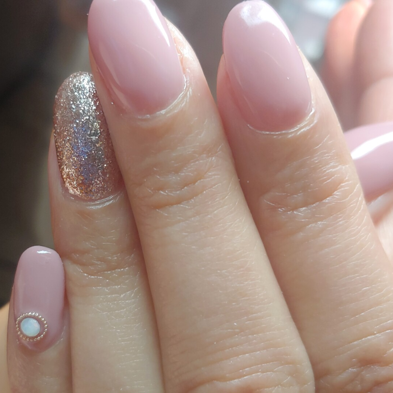 set gelpolish met glitter en steentjes