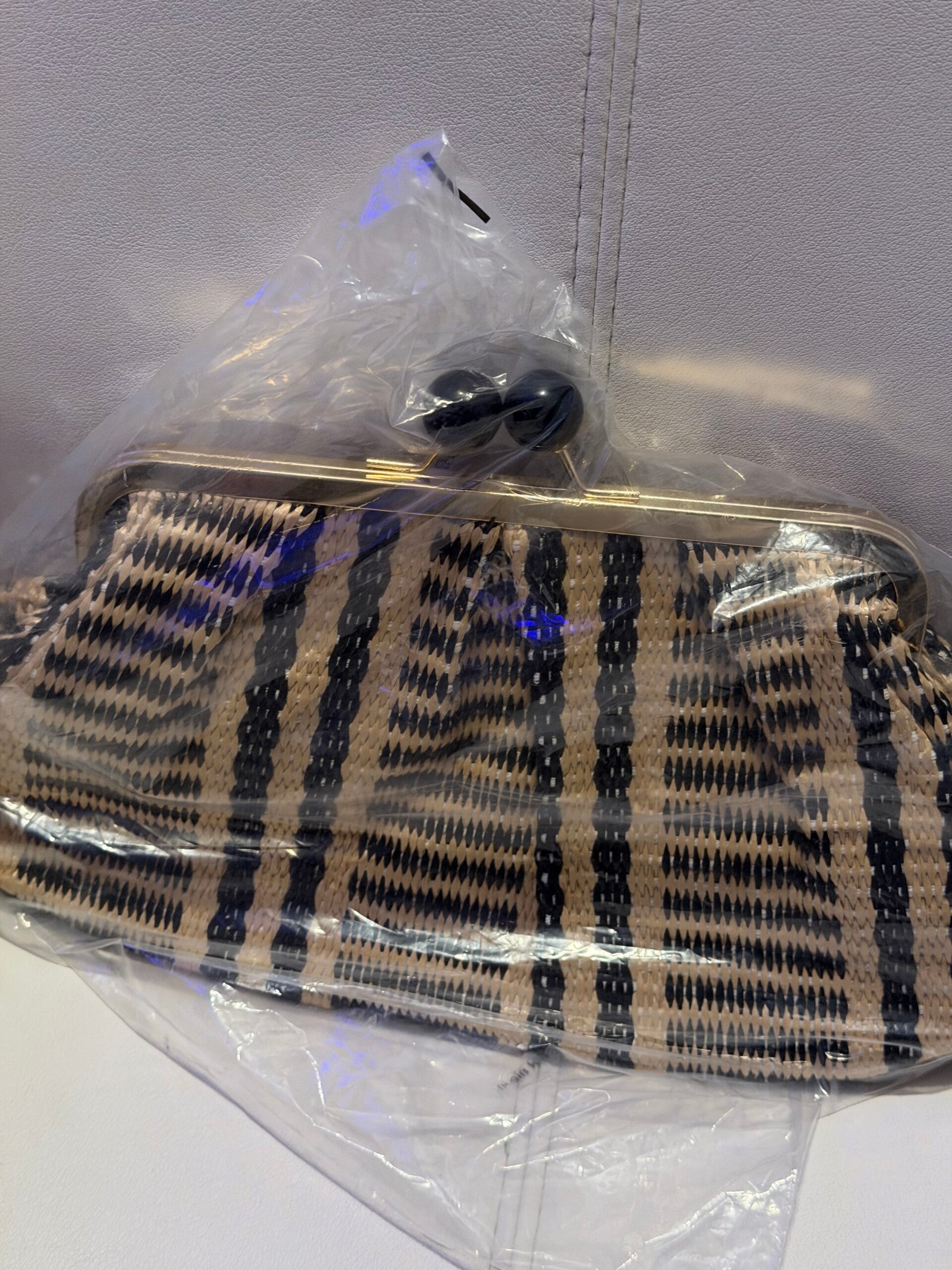 Chanel raffia vanity