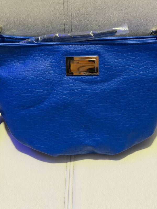 Blue leather