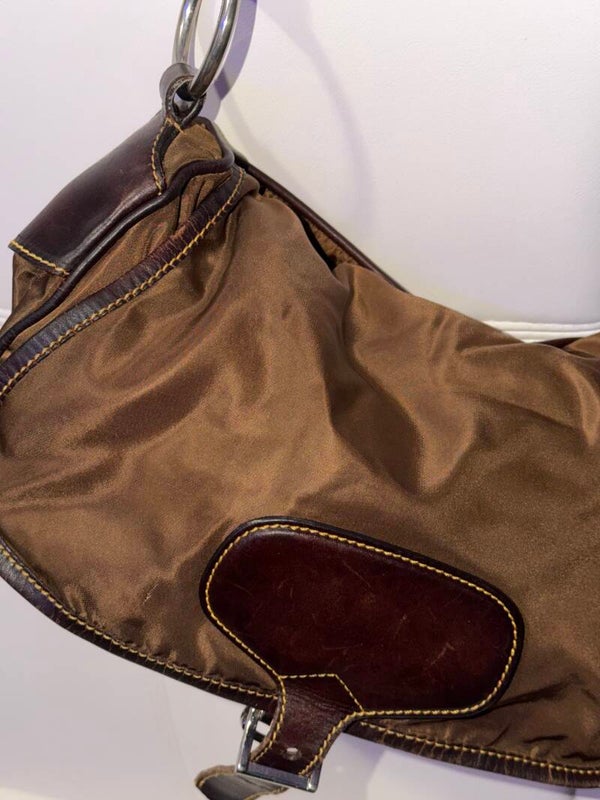 Prada tessuto leather
