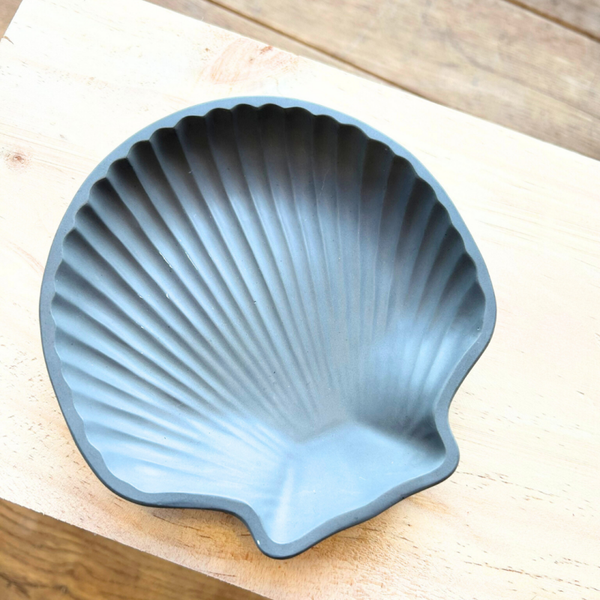 Schaaltje schelp grijs