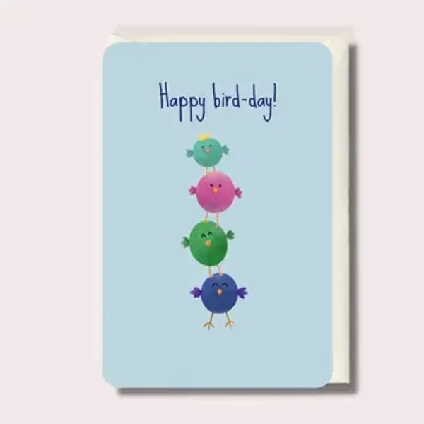 Wenskaart Happy Birdday