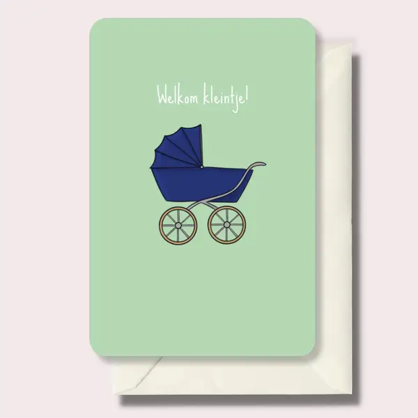 Wenskaart Welkom Kleintje