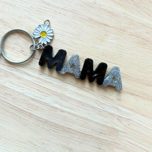 Sleutelhanger mama zwart