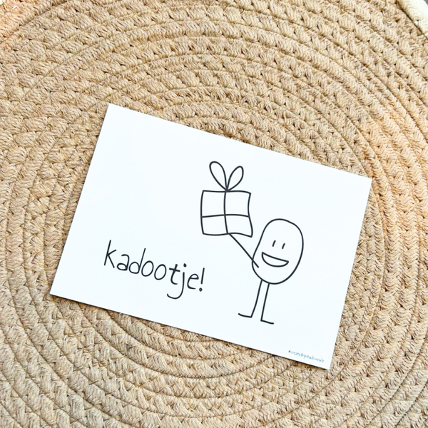 Wenskaart Kadootje