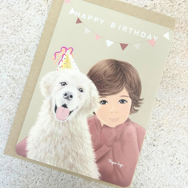 Wenskaart Happy Birthday Boy