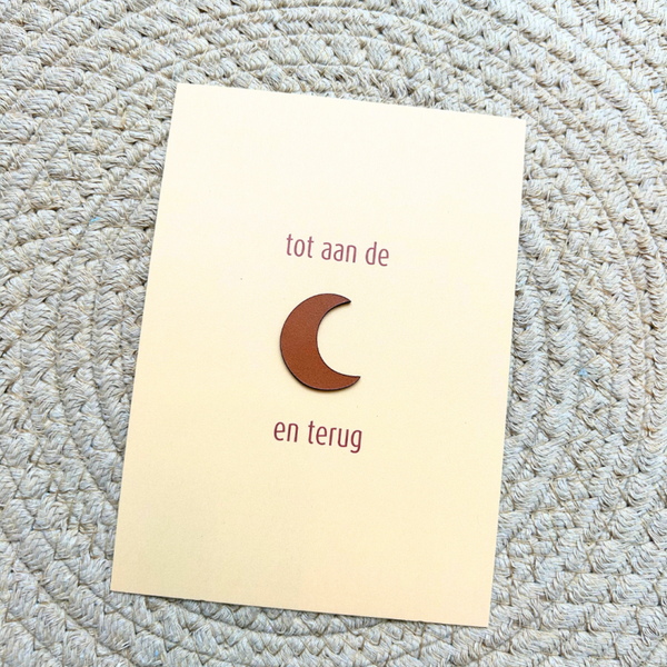 Wenskaart tot aan de maan