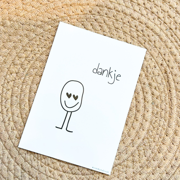 Wenskaart Dankje