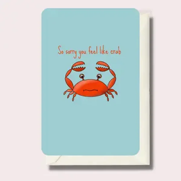 Wenskaart Feel Like Crab