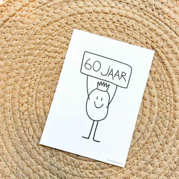 Wenskaart 60 jaar