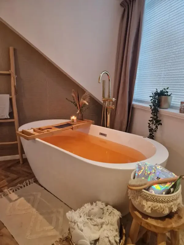 Sensus lotus badpoeder peach orange