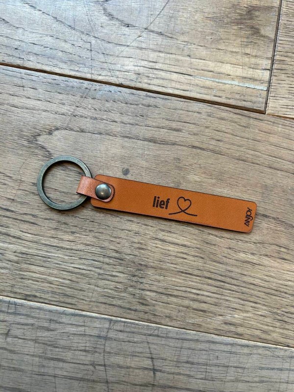 Sleutelhanger leder Lief