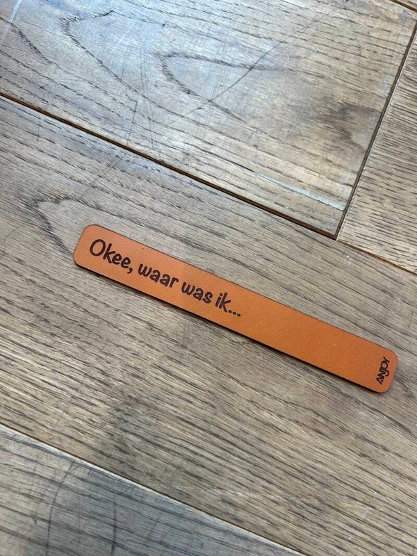 Bladwijzer Oké waar was ik