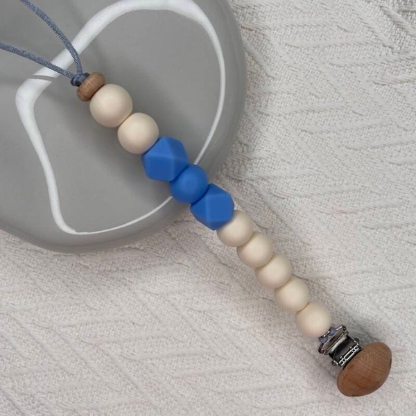 Speenkoord Blauw/naturel
