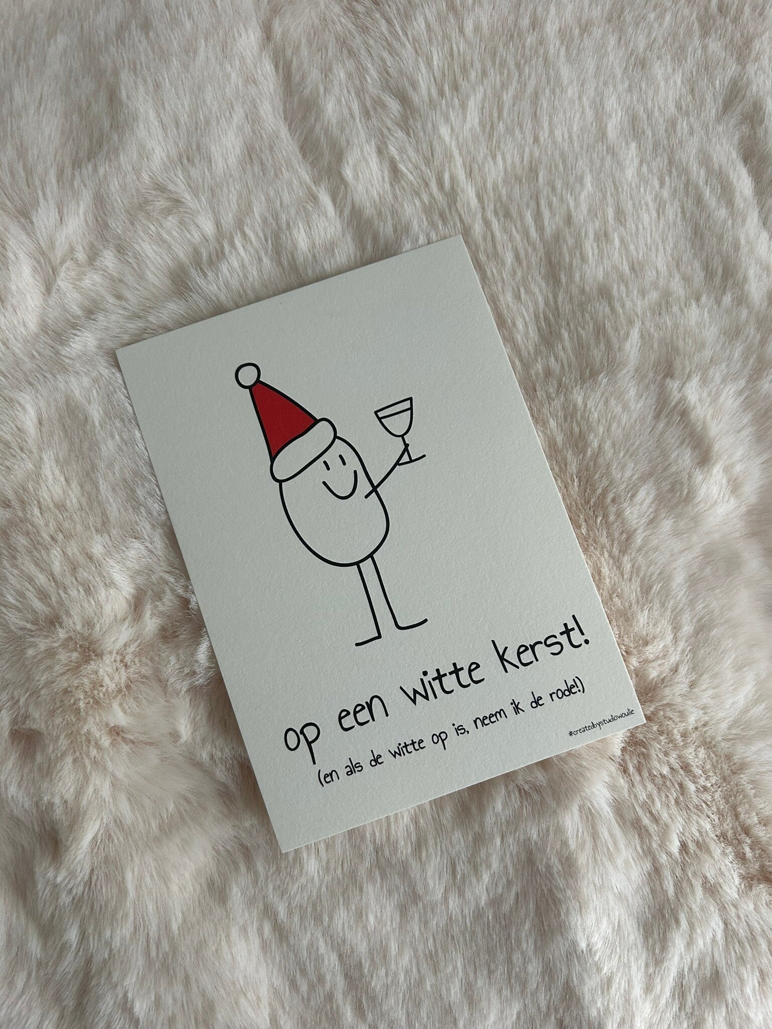 Kerstkaart Witte kerst