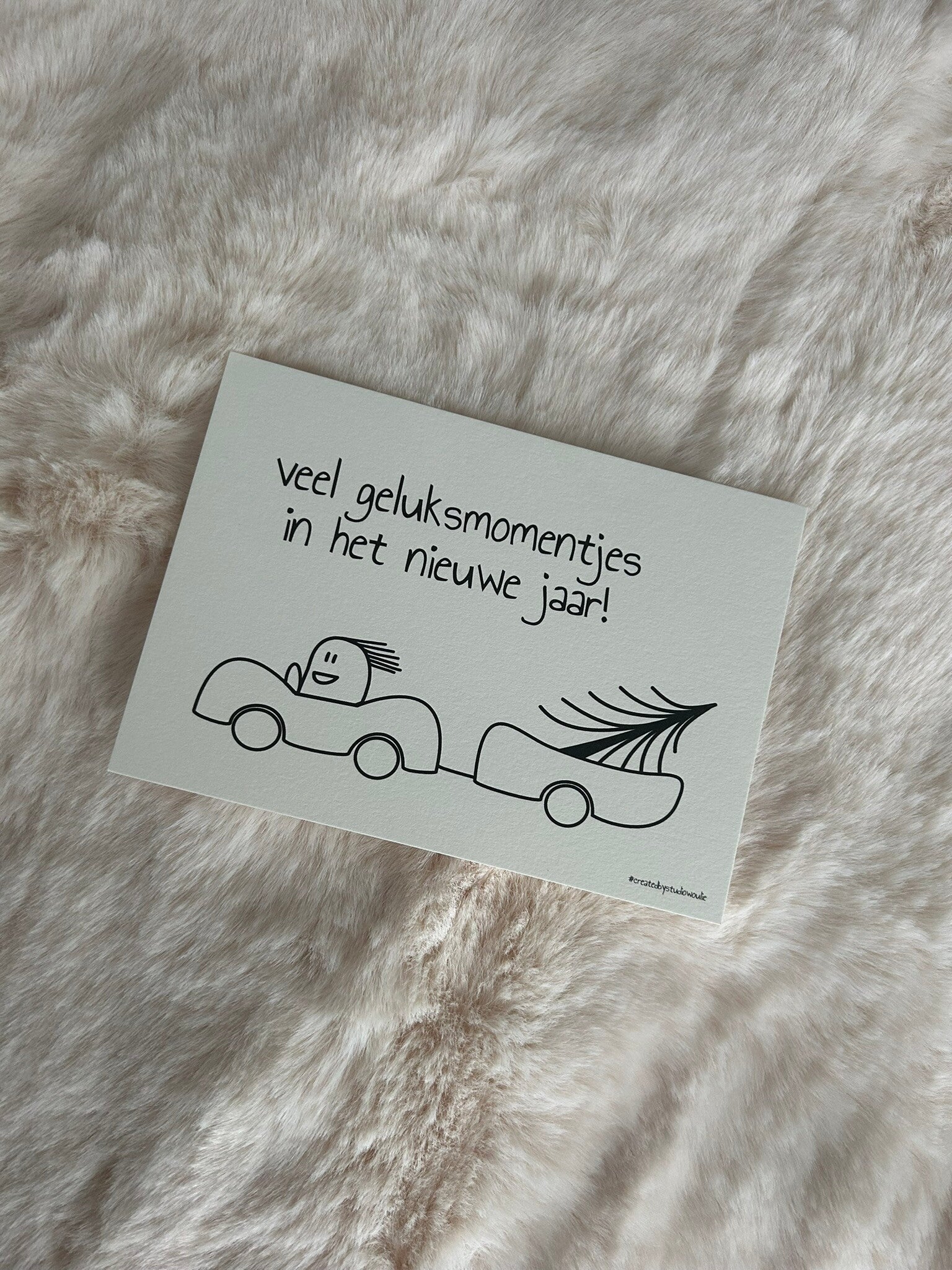 Kerstkaart Auto