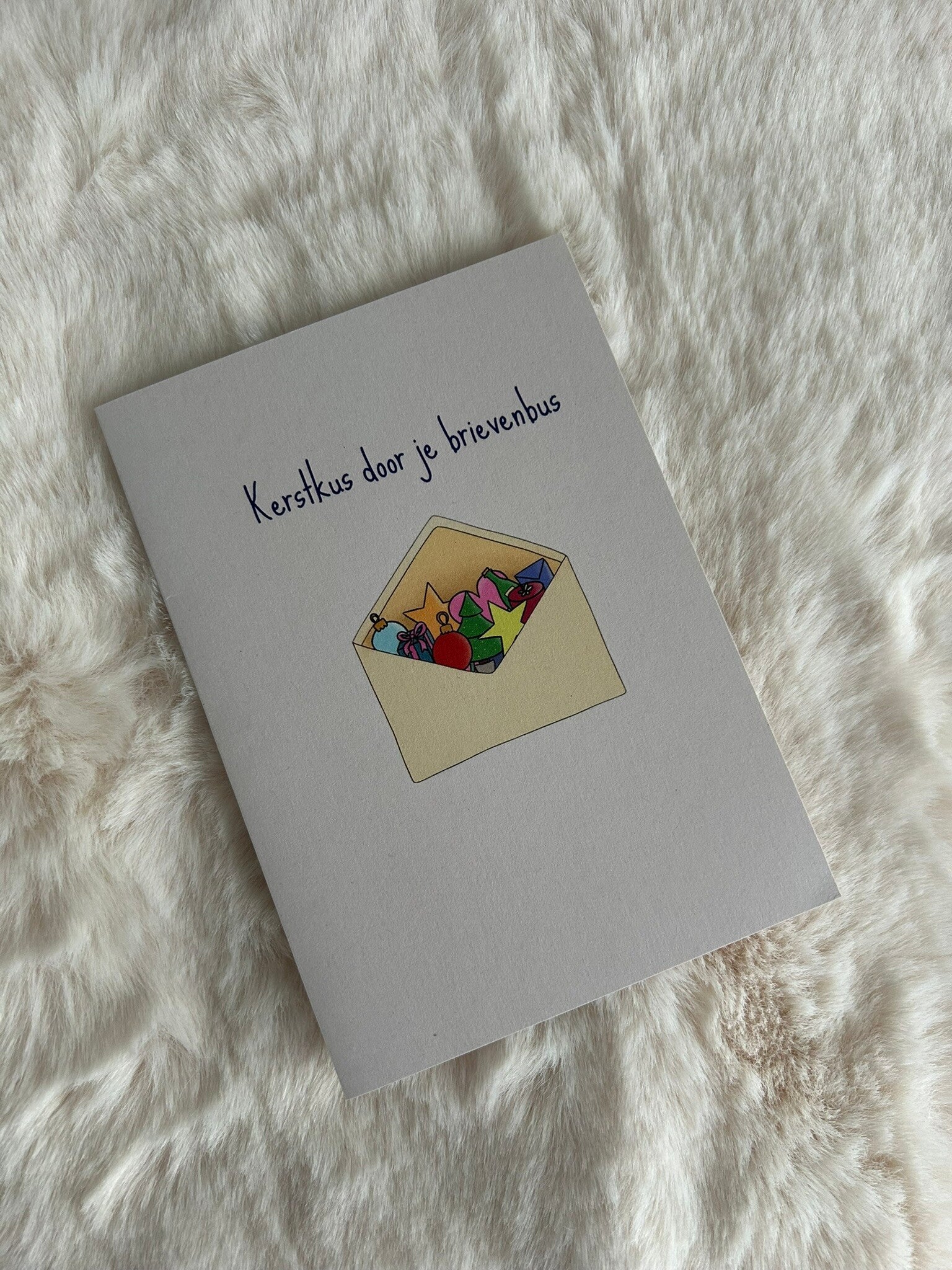 Kerstkaart brievenbus