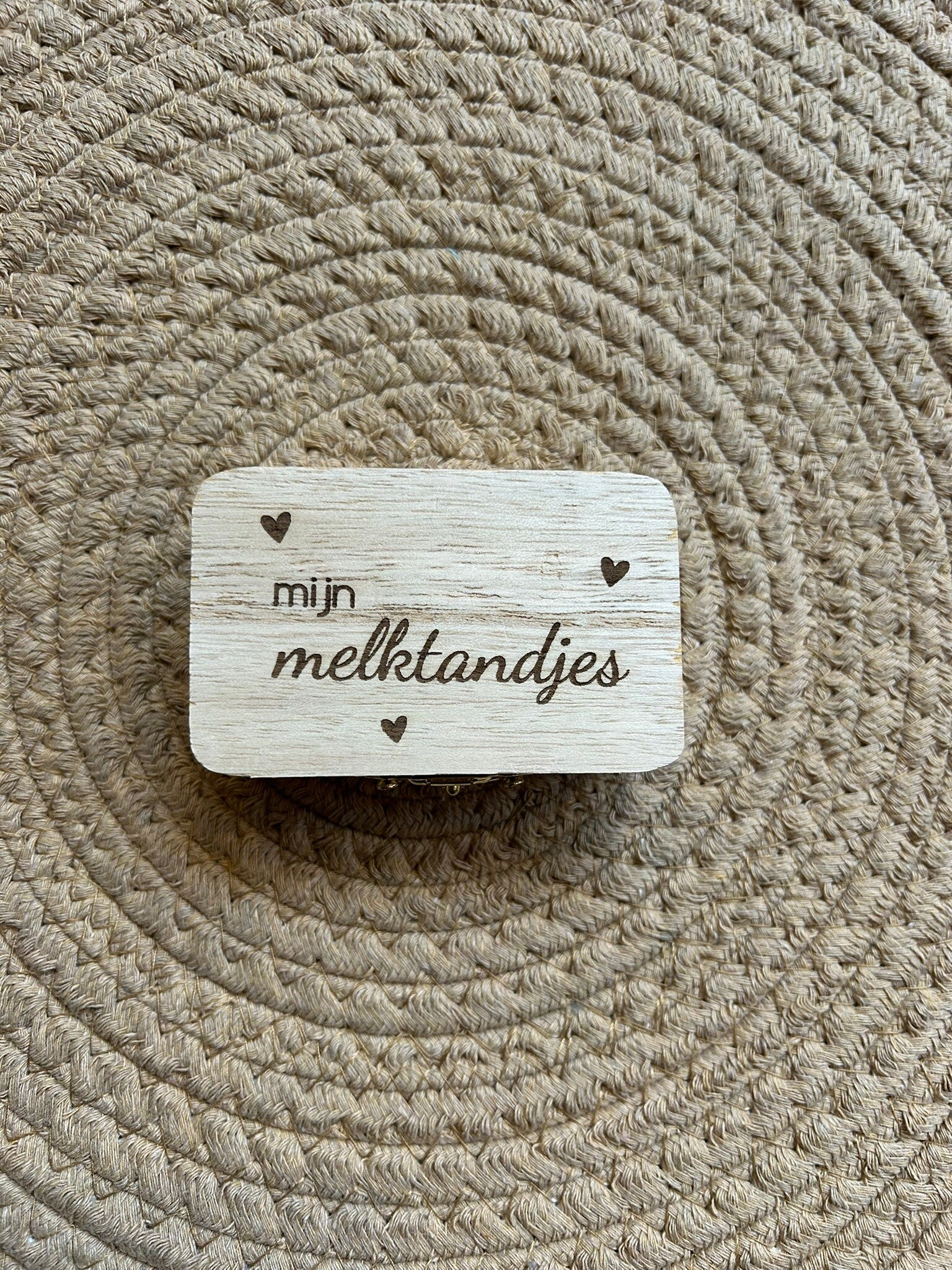 Houtendoosje melktandjes