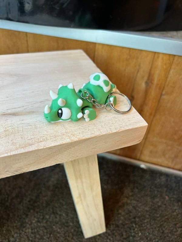 Sleutelhanger 3D Dino Groen