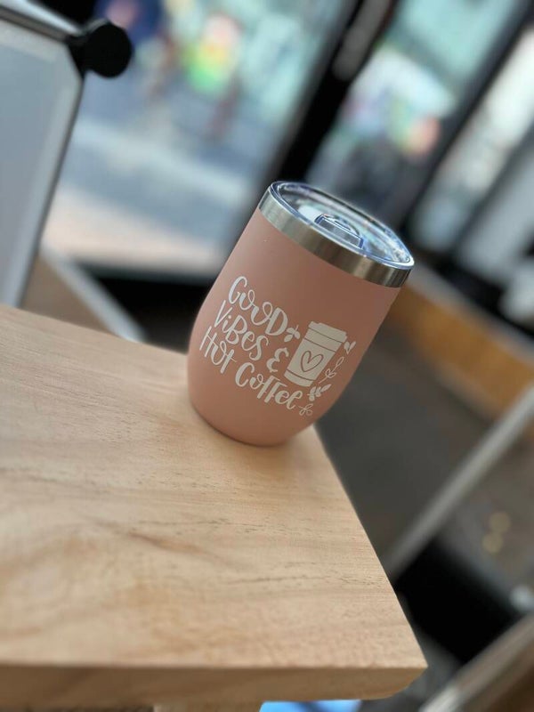Thermosbeker roos coffee