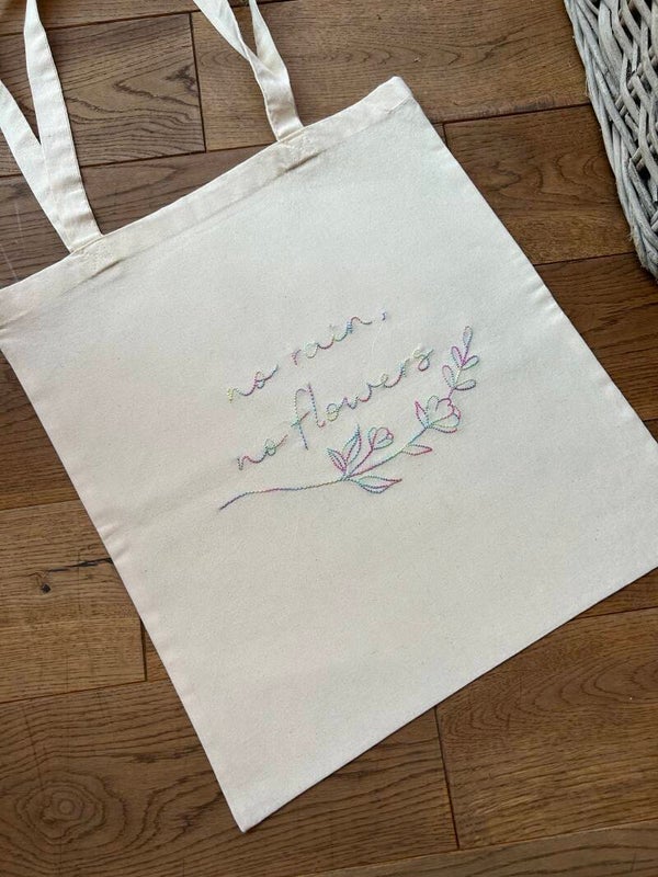 Totebag flowers