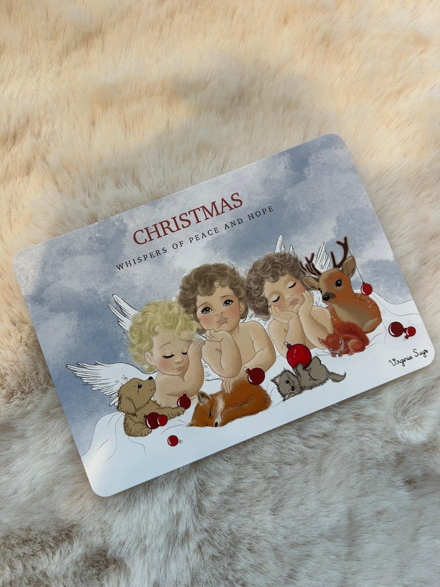 Wenskaart Kerst Engelen