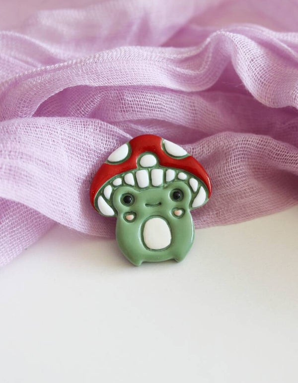 Paddenstoel Kikker Pin