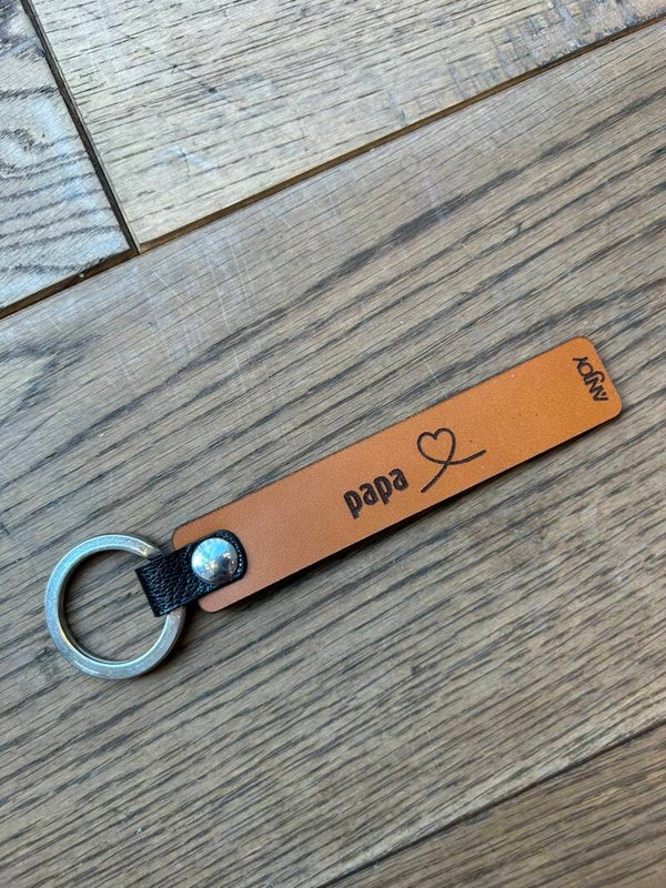 Sleutelhanger Leder Papa