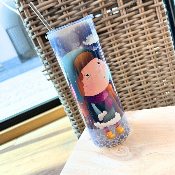 Drinkbeker meisje winter