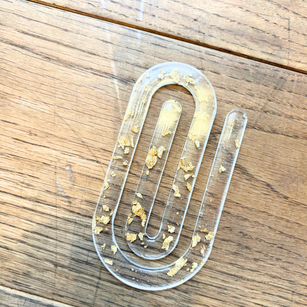 Bladwijzer paperclip transparant