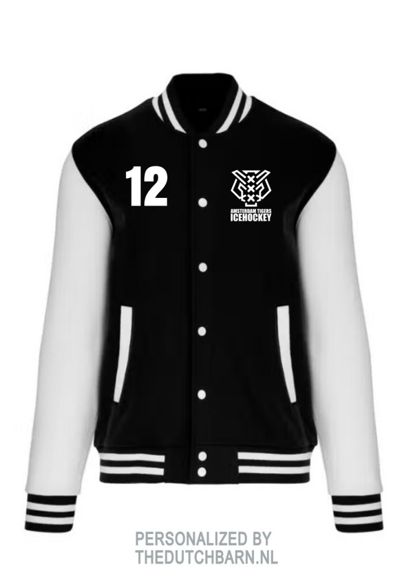 VARSITY VEST ZWART/WIT