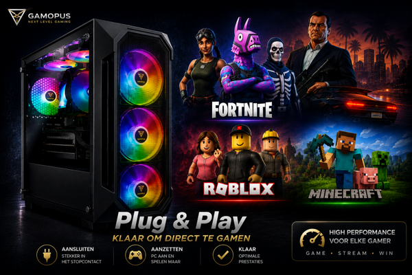 Zo goed als Nieuwe Game Allrounder Pc + Intel Core i7 + Wifi + 16 Gb Ram + M2 SSD + HD + Startklaar + Garantie