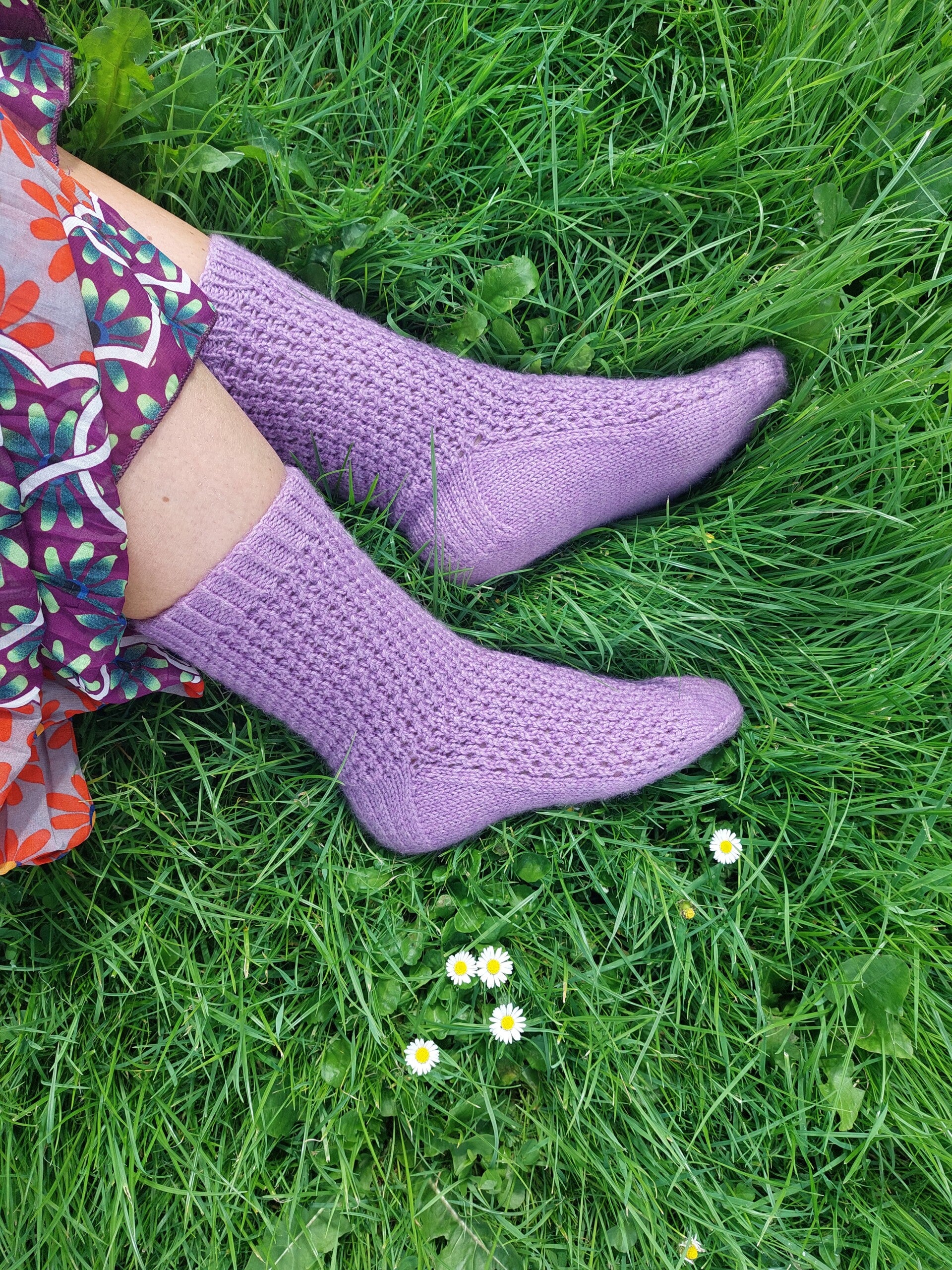 ENG Solid lace socks