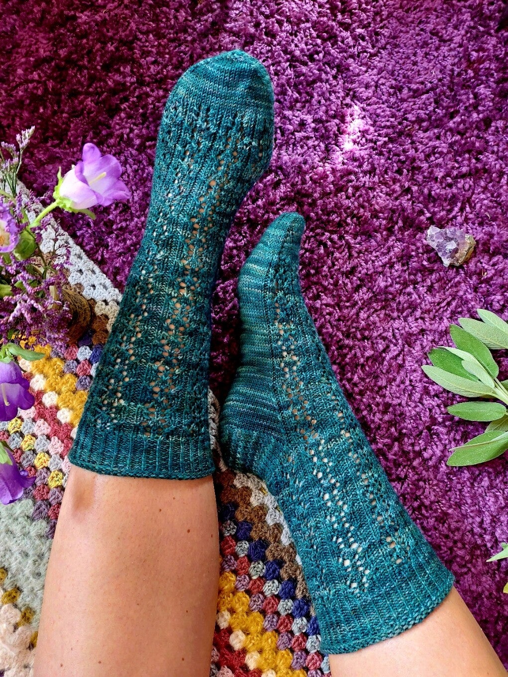 ENG Little flowers socks