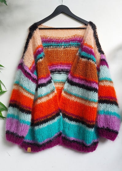 Colorfull striped Bernadette vest
