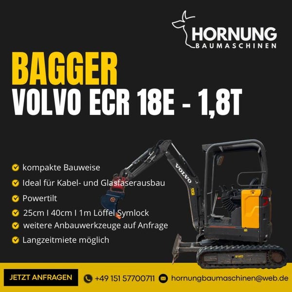 Volvo ECR 18 E Minibagger