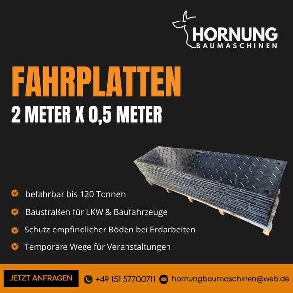 Fahrplatten 2mx0,5m