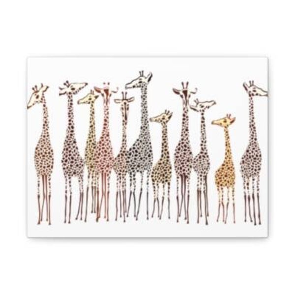 Giraffe Matte Canvas