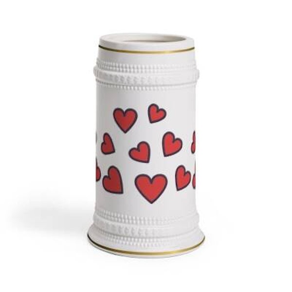 Heart mug, Valentine's Day gift.